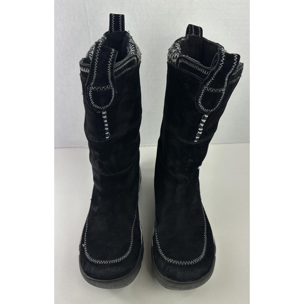 Merrell Tempest High Black Suede Button Boots Winter Warm Snow Women's Size 9 - Picture 12 of 12
